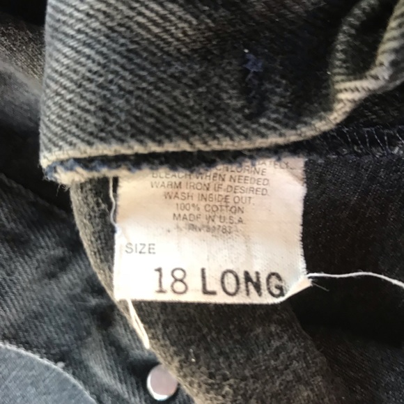 ❌SOLD❌Vintage Lee High Waisted Black Women's Jeans - Picture 6 of 6